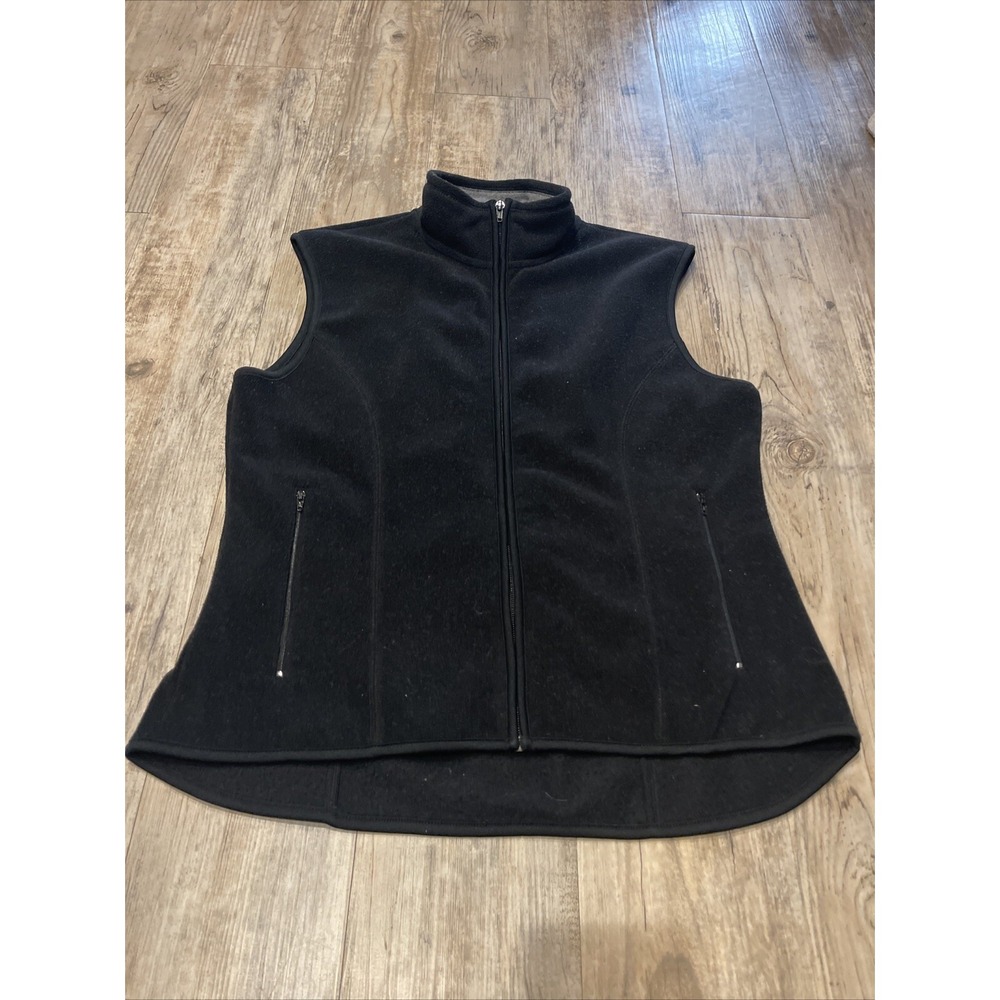 Gap Womens Black Gilet Jacket Size L Zip‎